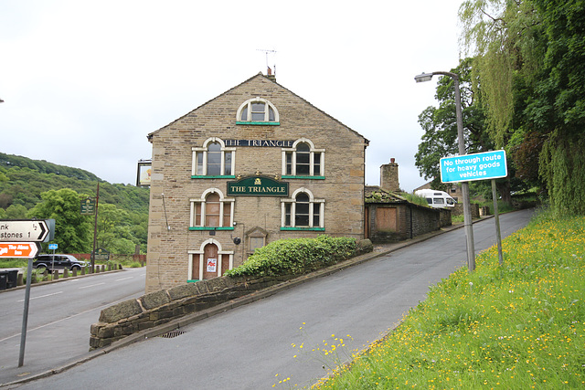 The abandoned Triangle Inn, Triangle,  Sowerby Bridge, West Yorkshire