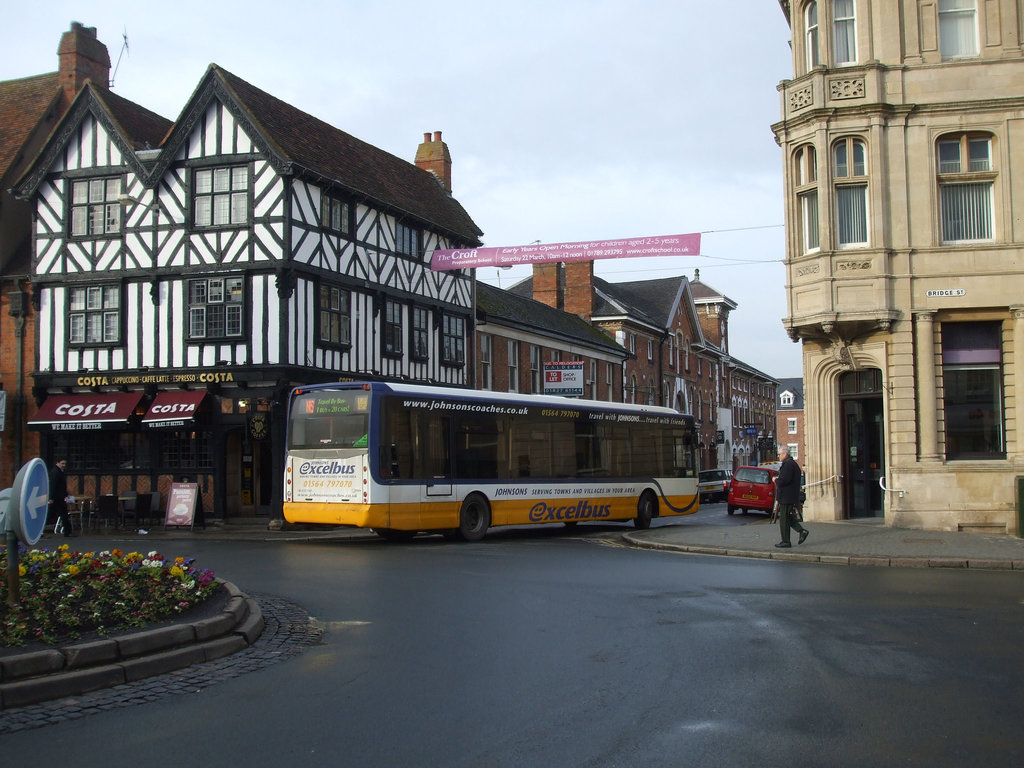 DSCF4564 Johnsons Coach and Bus YJ59 GFE in Stratford-upon-Avon - 28 Feb 2o14