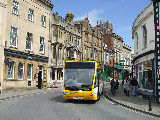 DSCF5027 WebberBus YJ60 LTN in Glastonbury - 12 May 2014