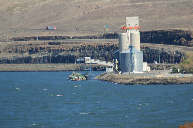 Barge Loading at the Grain Elevator