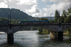 BESANCON:Essais du Tram: Pont St Pierre.