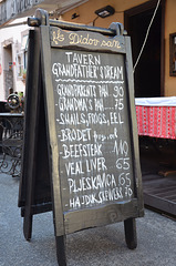 menu, Zagreb