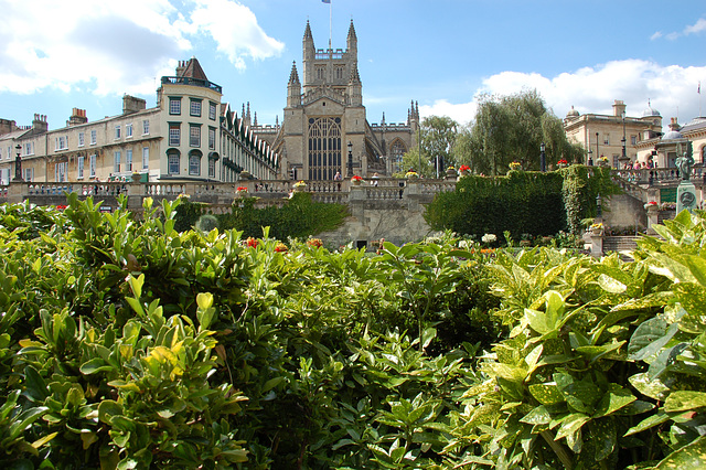 Bath Abbey viewed from Parade Gardens