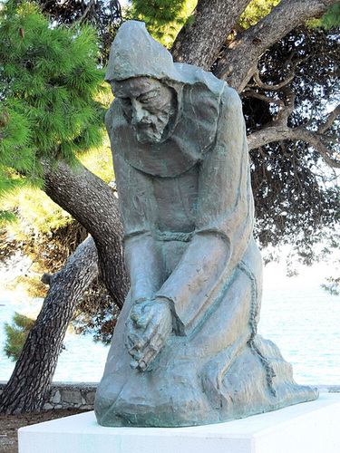outside the Franciscan Monastery, Hvar Town
