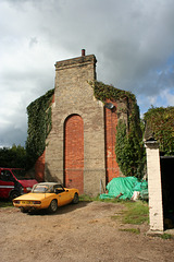 End gable to No 22 Brickfields Cottages, Somerleyton