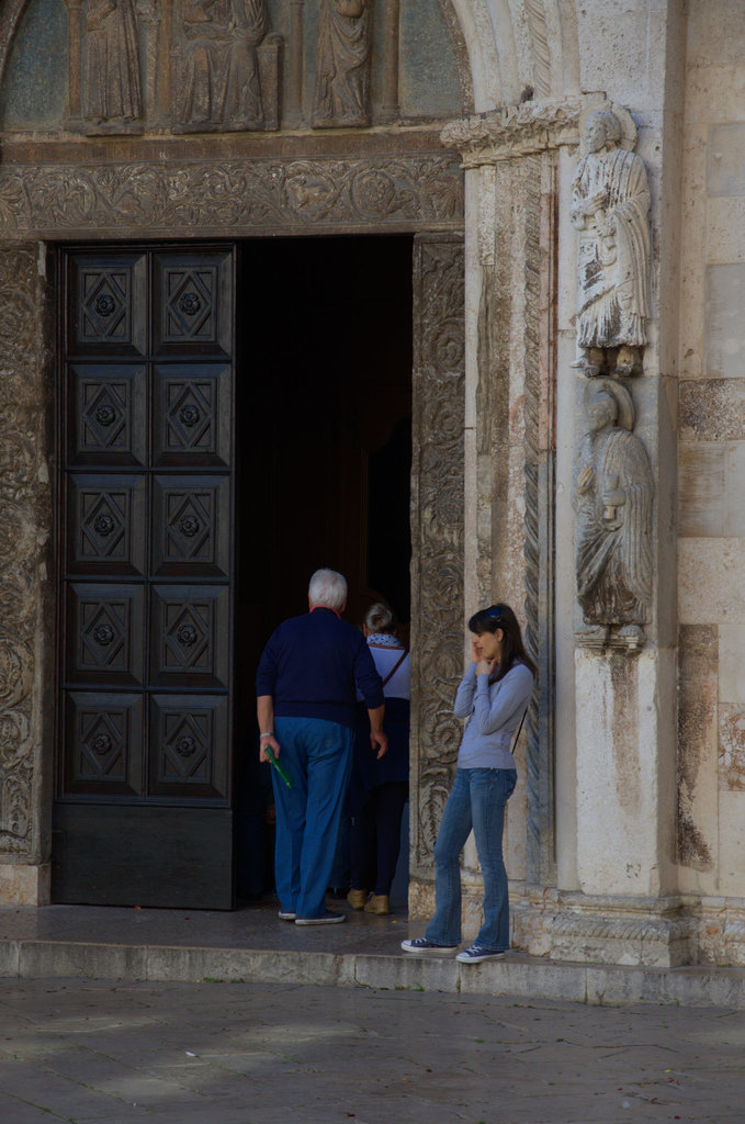 entrance, St. Donatus Church, Zadar