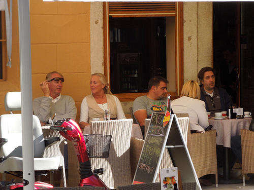 Zadar - sidewalk cafe iii