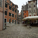 Rovinj street scenes - lonely walker