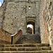 Stepped entrance to Farnham Castle Keep