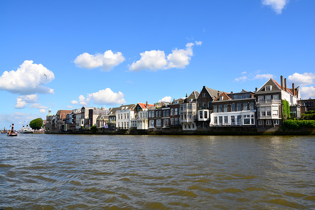 View of Dordrecht from the River Oude Maas