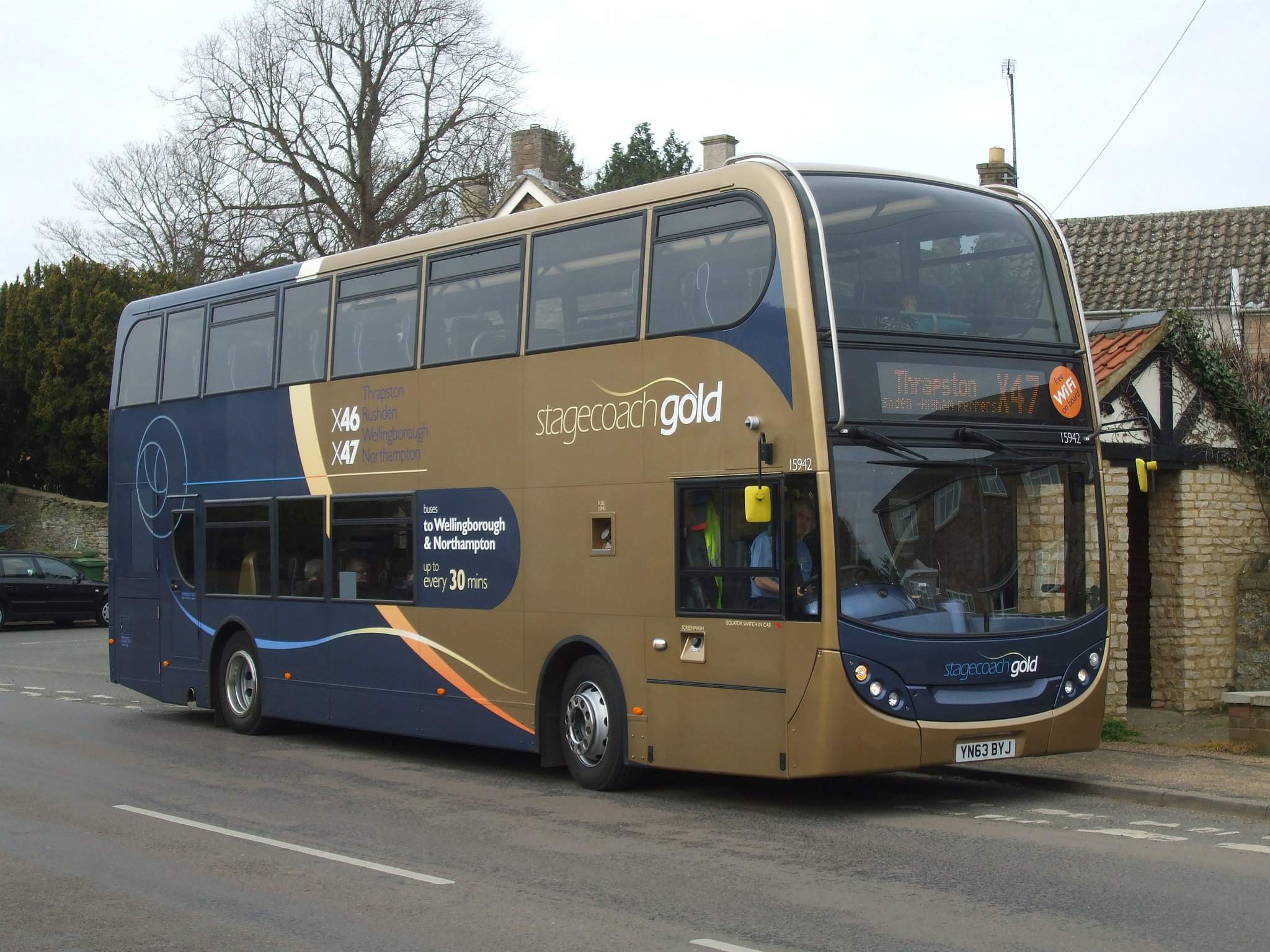 DSCF4671 Stagecoach (United Counties) YN63 BYJ in Great Doddington - 20 Mar 2014