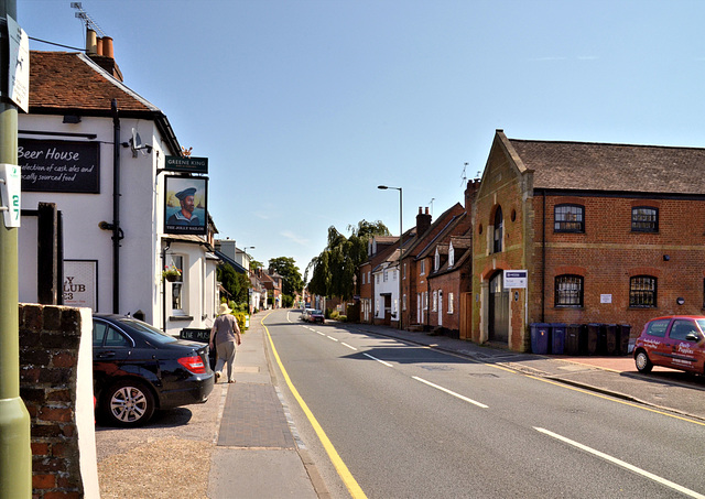 The Jolly Sailor and the view down West Street