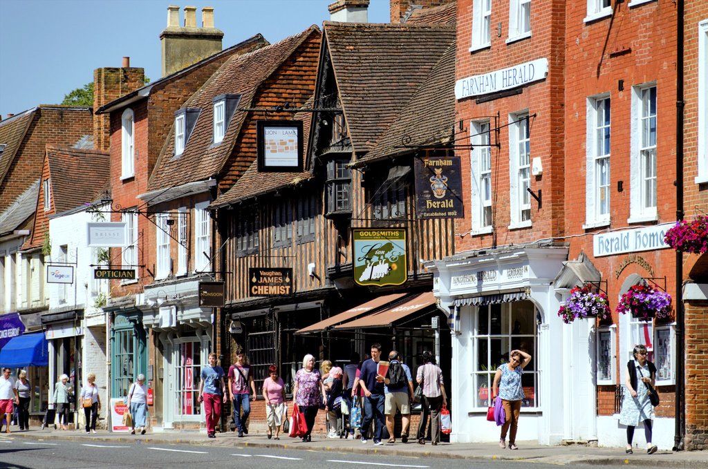 Lion and Lamb entrance, West Street, Farnham, Surrey