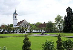 Kirche und Park von Schloss Zeil