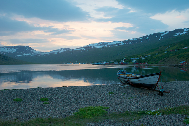 Au fond Eskifjördur à 22.15h