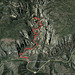 West Fork Oak Creek GPS route