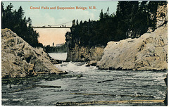 Grand Falls and Suspension Bridge, N.B.