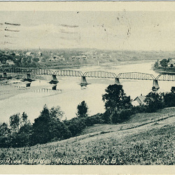 St. John River Bridge, Woodstock, N.B.