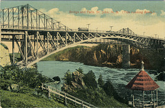 Bridge and Falls, St. John, N.B. (Tide running down.)