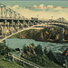 Bridge and Falls, St. John, N.B. (Tide running down.)