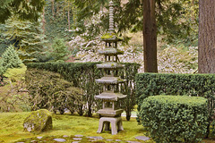 The Pagoda Stone Lantern – Japanese Garden, Portland, Oregon
