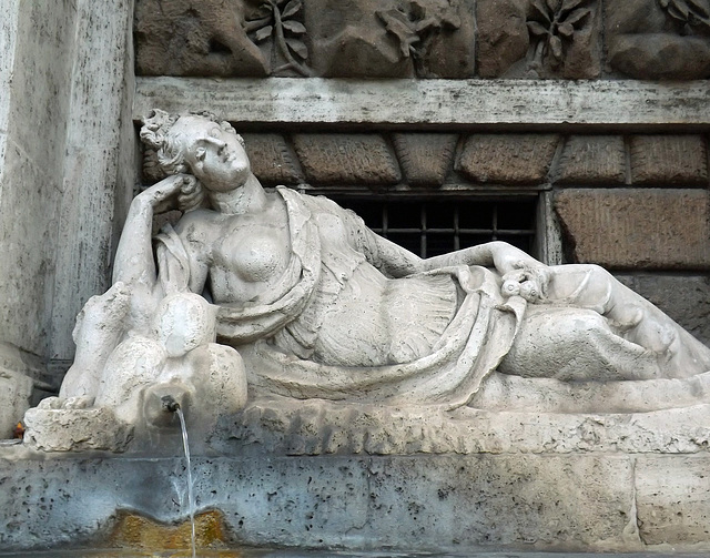 Diana by Pietro da Cortona, Quattro Fontane in Rome, July 2012