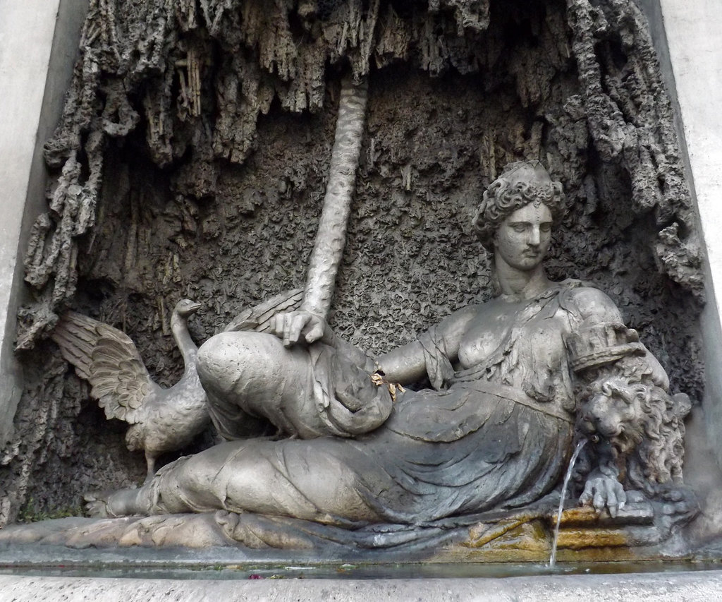 Juno by Domenico Fontana, Quattro Fontane in Rome, July 2012