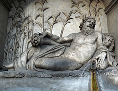 The River Aniene by Domenico Fontana, Quattro Fontane in Rome, July 2012