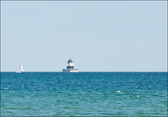 Poe Reef Light with Sail