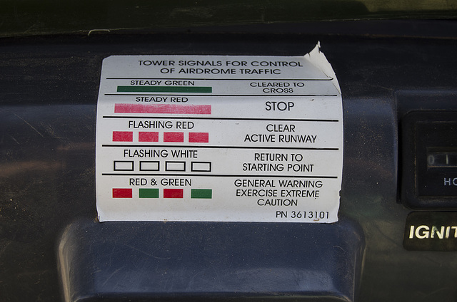 Tower Signals for Control of Airdrome Traffic