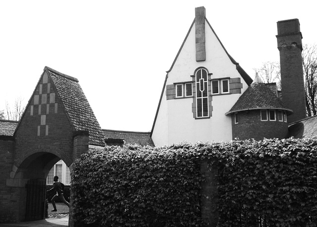 Edgar Wood Church with running boy.