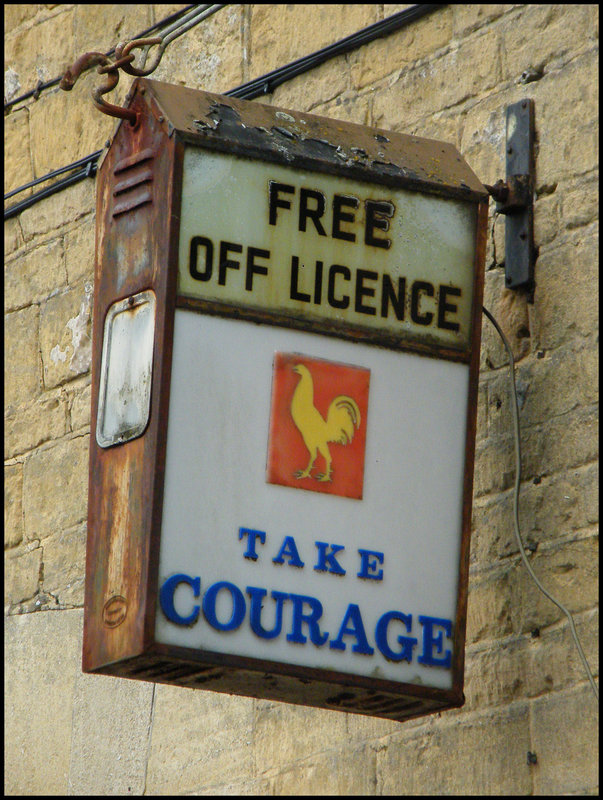 Take Courage lamp