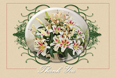 Lilies with curlicues - Thank You  - 20.6.2014