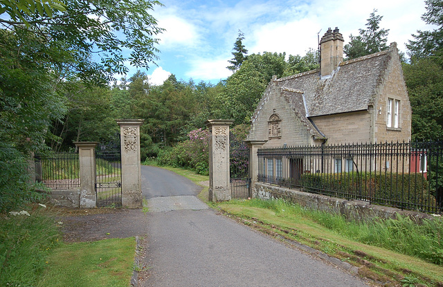 Entrance to Dry Grange, Borders, Scotland