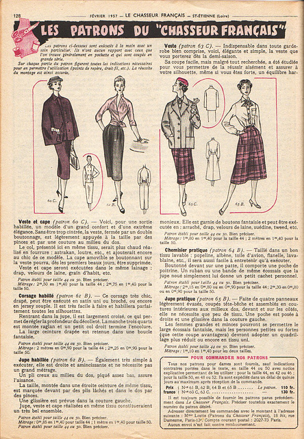 belle mode février 1957