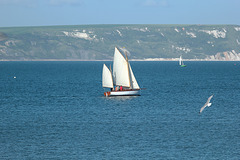 Sailing in Weymouth Bay