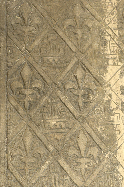 Détail de pierre tombale - Musée de l'abbaye de Jumièges