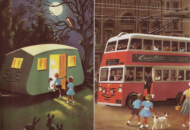 ipernity: Coco the Caravan & Timbo the Trolleybus. - by Denis Croissant