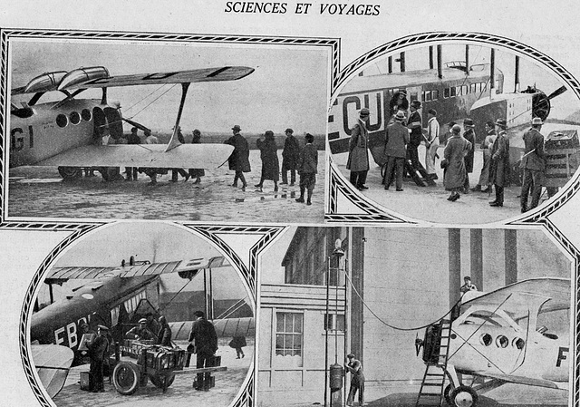 comment c'était les voyages en avion en 1925