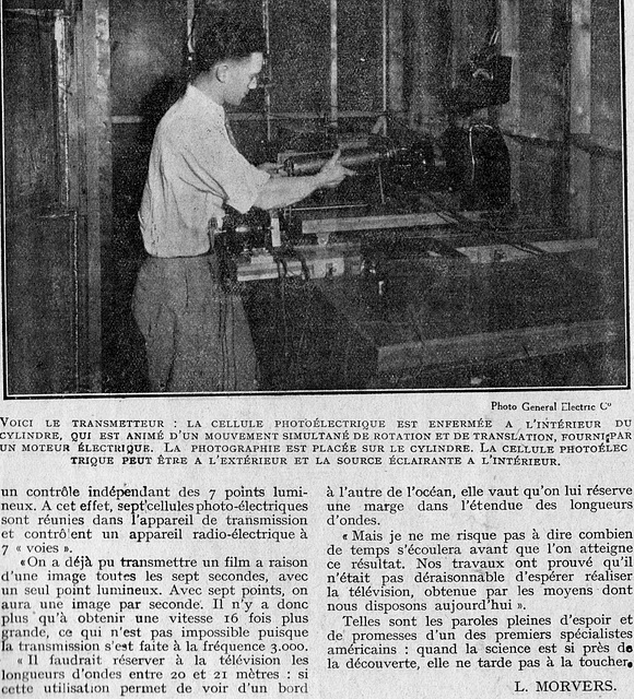 1927 premiers essais de télévision - unuaj provoj por televido