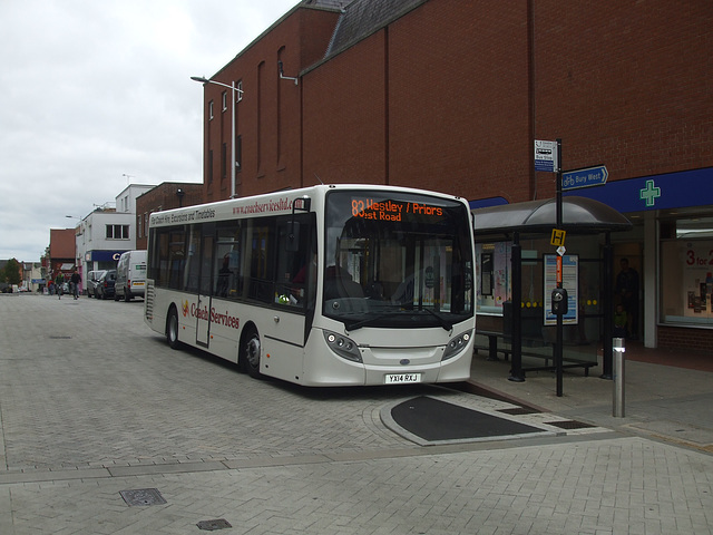 Coach Services of Thetford YX14 RXJ in Bury St. Edmunds - 15 Jun 2014 (DSCF5222)
