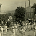 Small-Town Parade with Cornet Band and Church Float