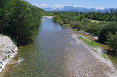 la rivière Drôme à Crest