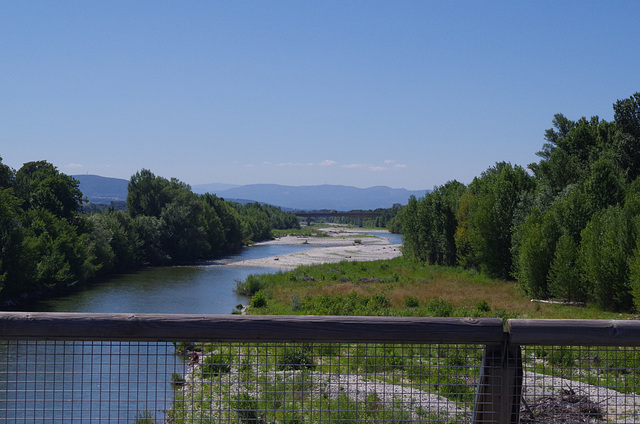 la Drôme au pont de bois de Crest