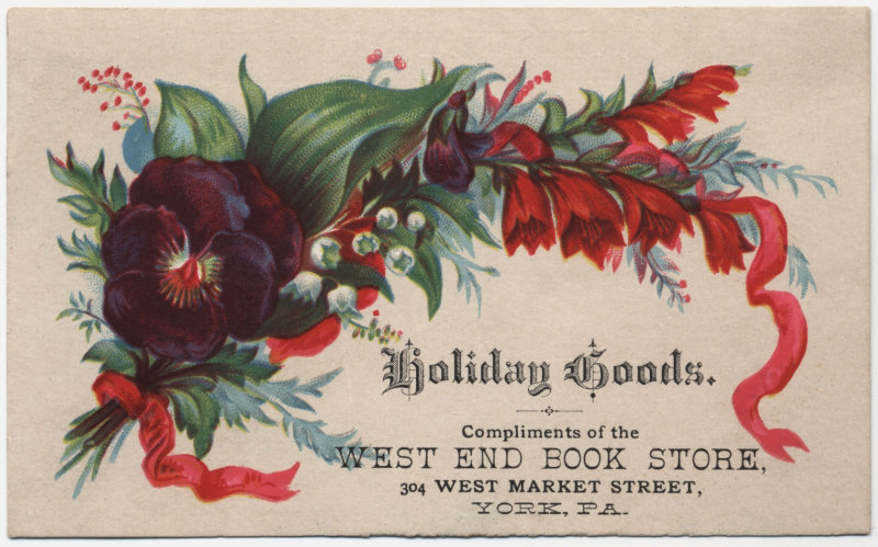 Holiday Goods, West End Bookstore, York, Pa.