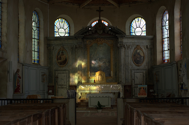 Retable de l'église de Crécy-Couvé