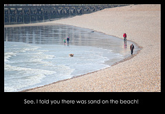 Sand on East Beach - Newhaven - 7.3.2014