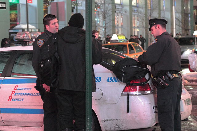 Helping the police with their enquiries in NYC