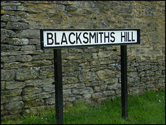 Blacksmiths Hill street sign