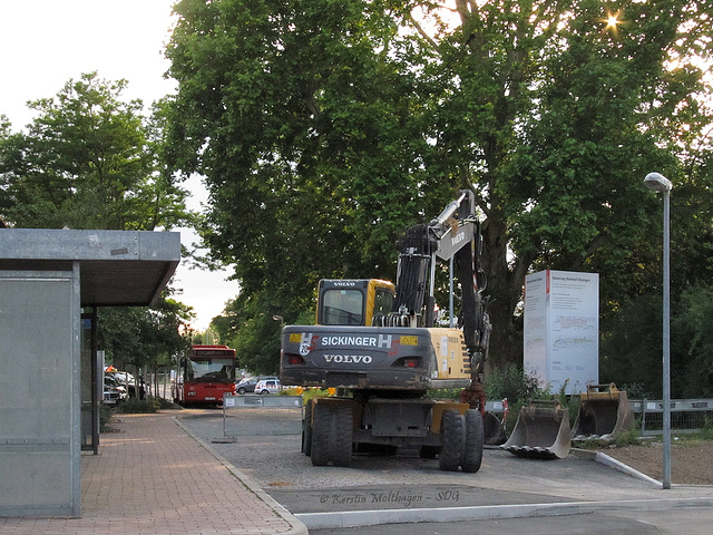 Ehemaliger Bussteig am Bahnhof